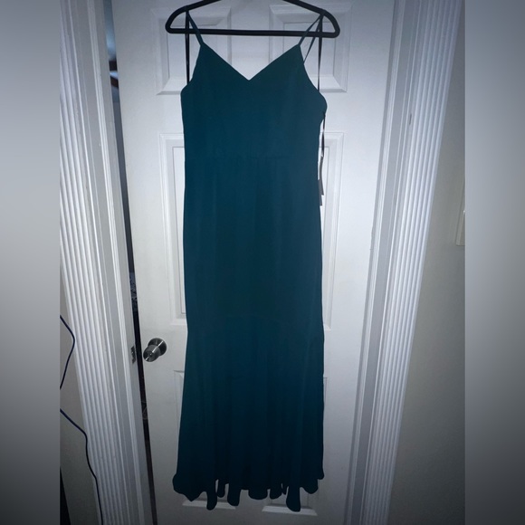 🎁🎀🌟 Lulu’s Green Forest Long Dress Size XL  Party, Wedding Guest Dress - Picture 6 of 7